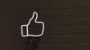 like thumb up neon desk light Neon Sign like Led guitar Art Light Sign Led Logo  table Decor Custom Neon Sign gift neon bedroom like