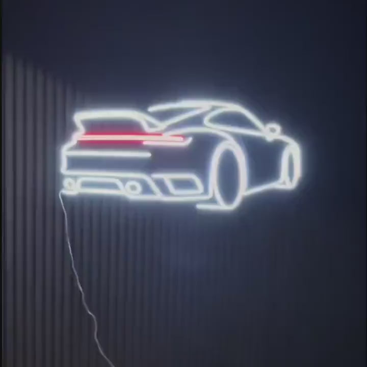 Custom Car Neon Sign – Personalized Garage Decor, Gift for Him, Husband’s Man Cave Light