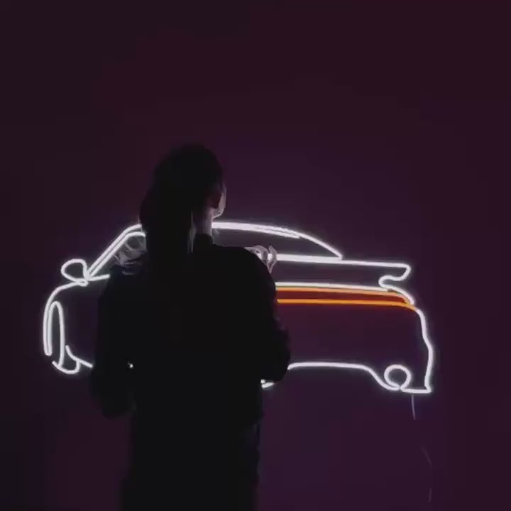 neon sign wall art car neon bedroom garage wall decor car art wall decor, neon wall decor, car sign gift car led custom interior