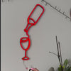 LED Wine Glass Neon Sign - Aesthetic Bar Wall Decor, Wine Lover Gift, Neon Light for Kitchen, Home Bar LED Sign, Winery Decor