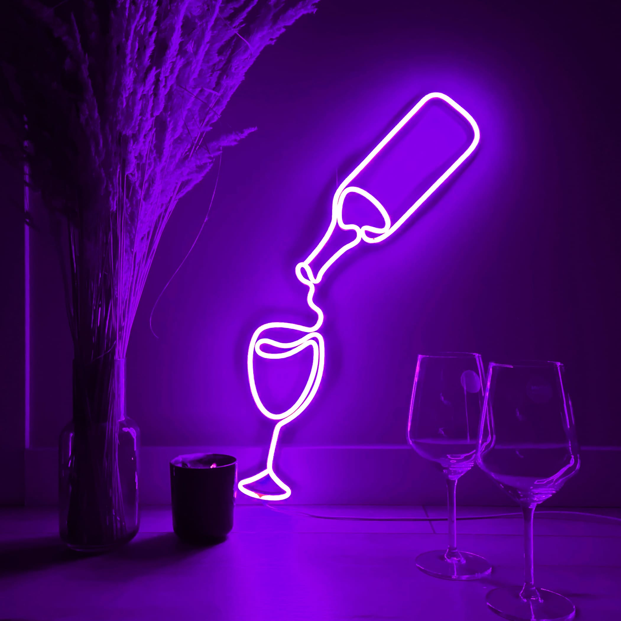 Wine Neon Art neon sign - Neonon