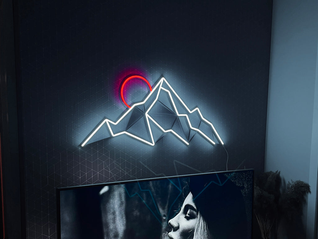 Sunset Mountains neon sign - Neonon