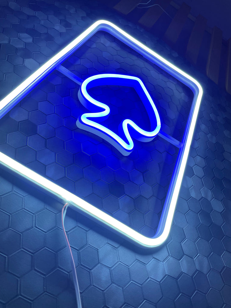 Playing poker card neon sign - Neonon