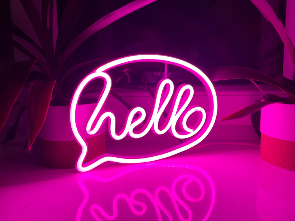 Hello neon sign - Neonon