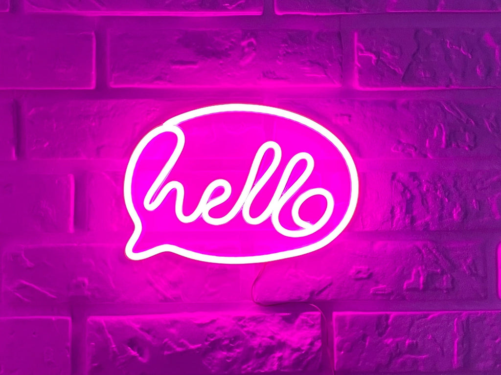 Hello neon sign - Neonon