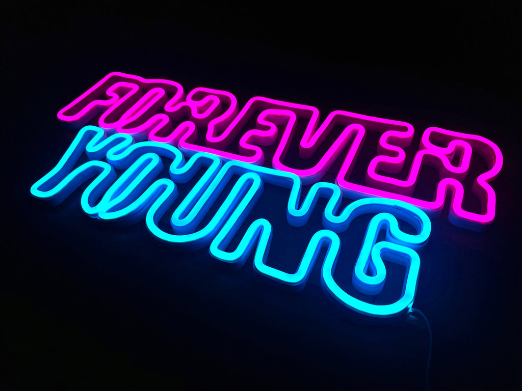 Forever young neon sign - Neonon