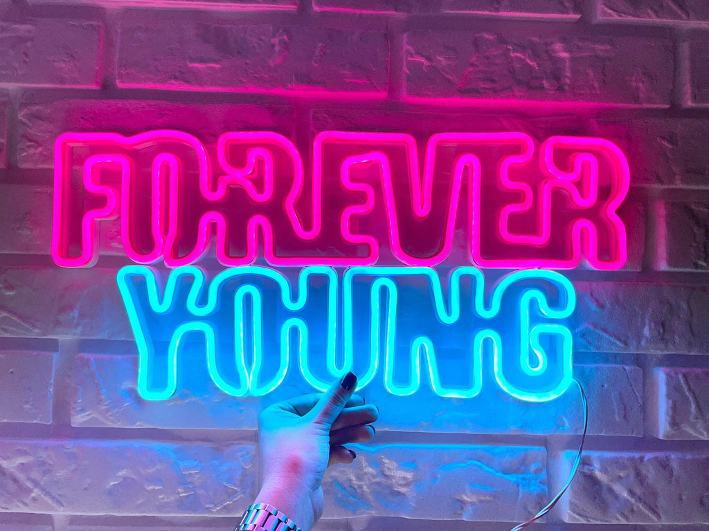 Forever young neon sign - Neonon