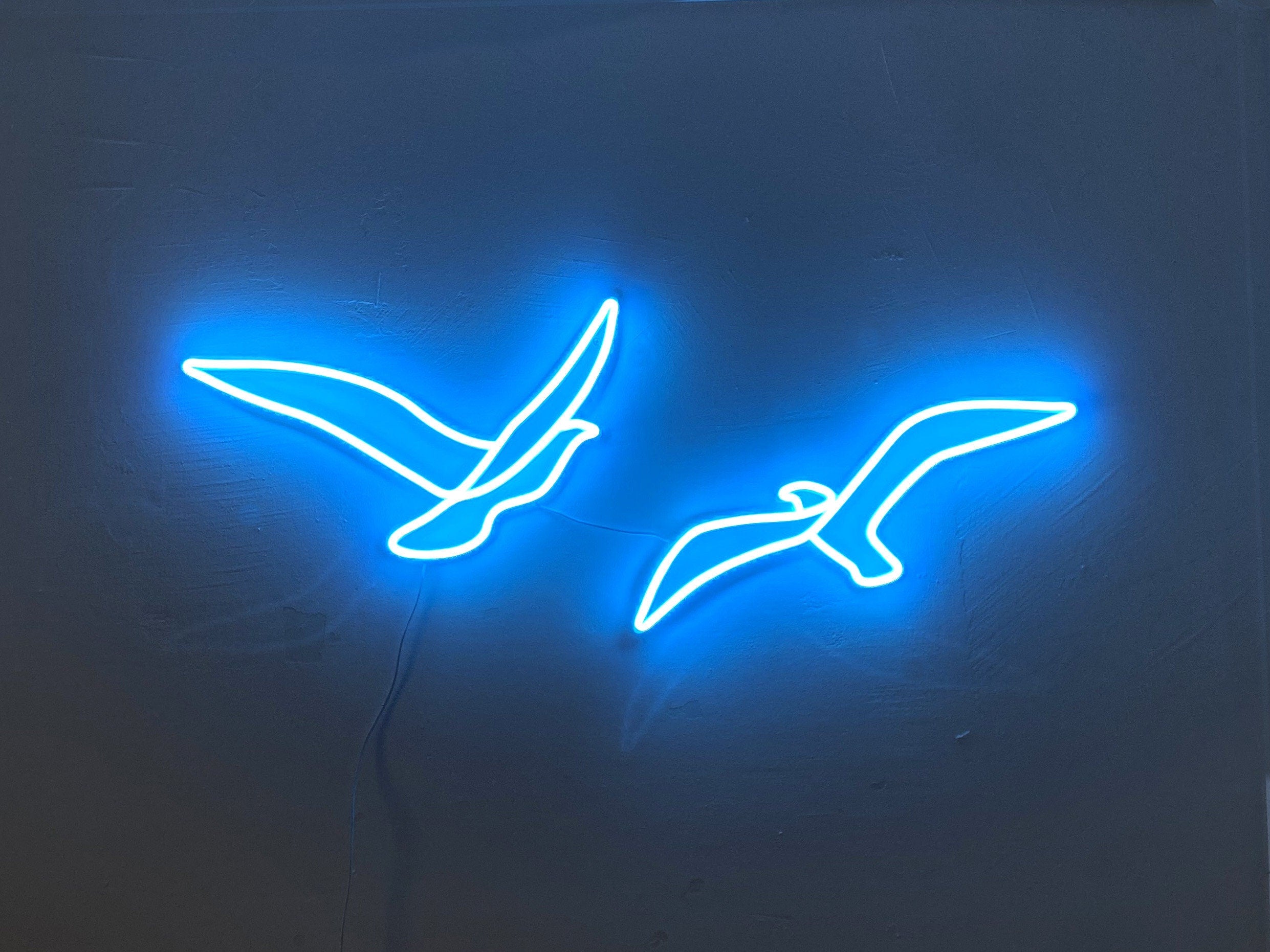 Couple flying bird neon sign - Neonon