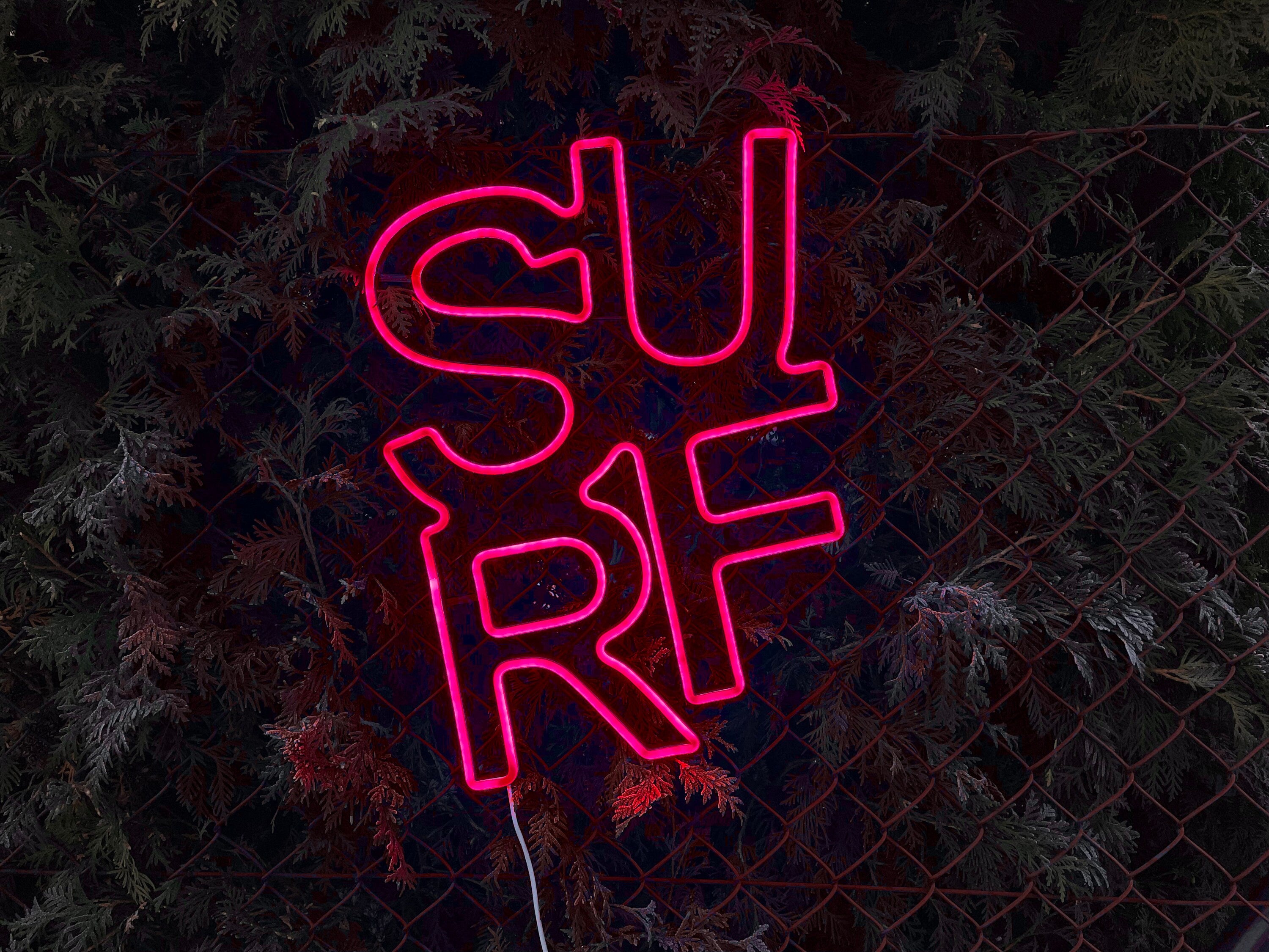 Surf art neon sign - Neonon