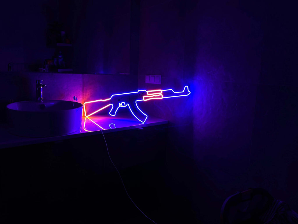 AK 47 neon sign - Neonon