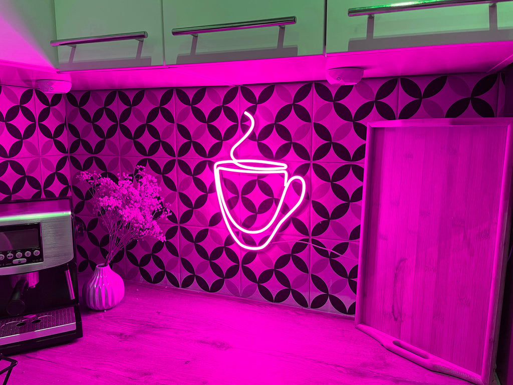 Coffee cup neon sign - Neonon