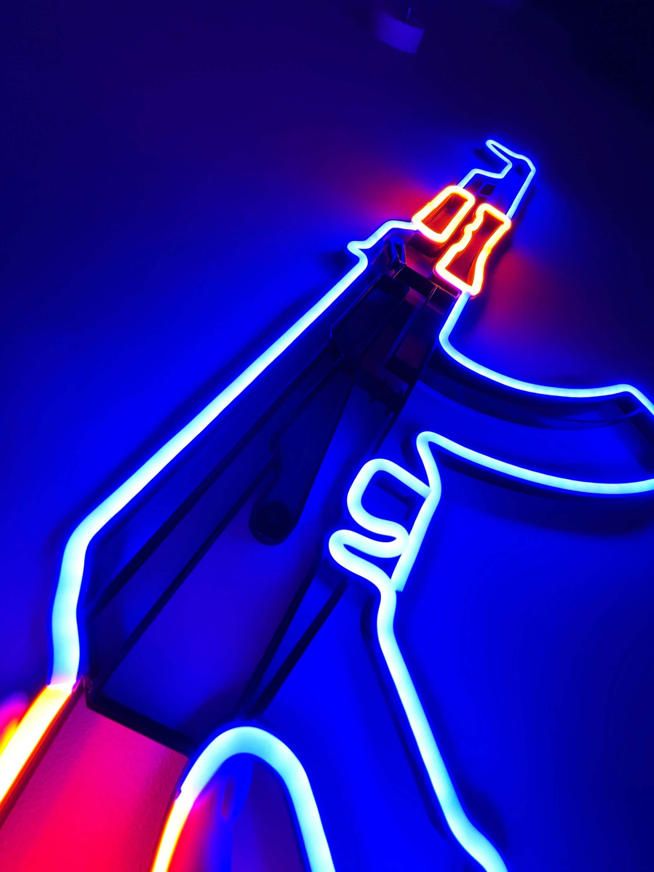 AK 47 neon sign - Neonon