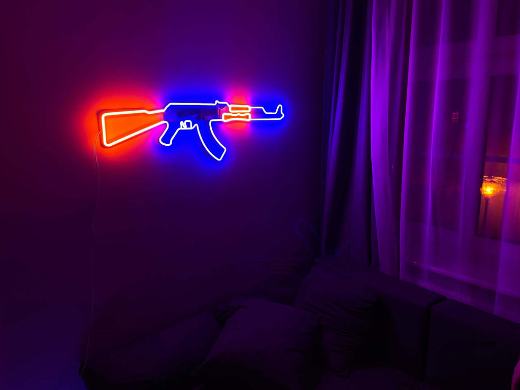 AK 47 neon sign - Neonon