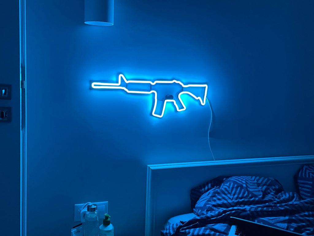 AR 15 rifle neon sign - Neonon