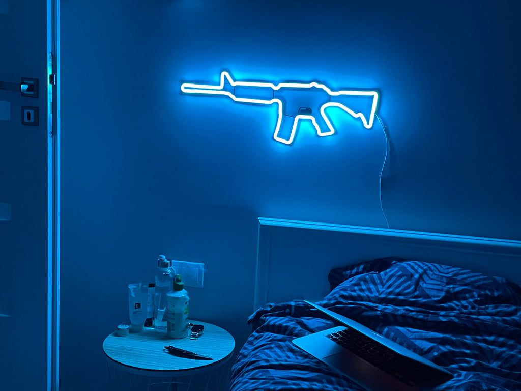 AR 15 rifle neon sign - Neonon