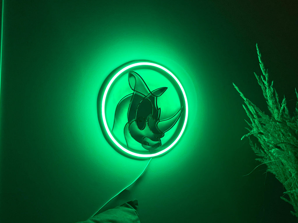 Rhino neon sign - Neonon