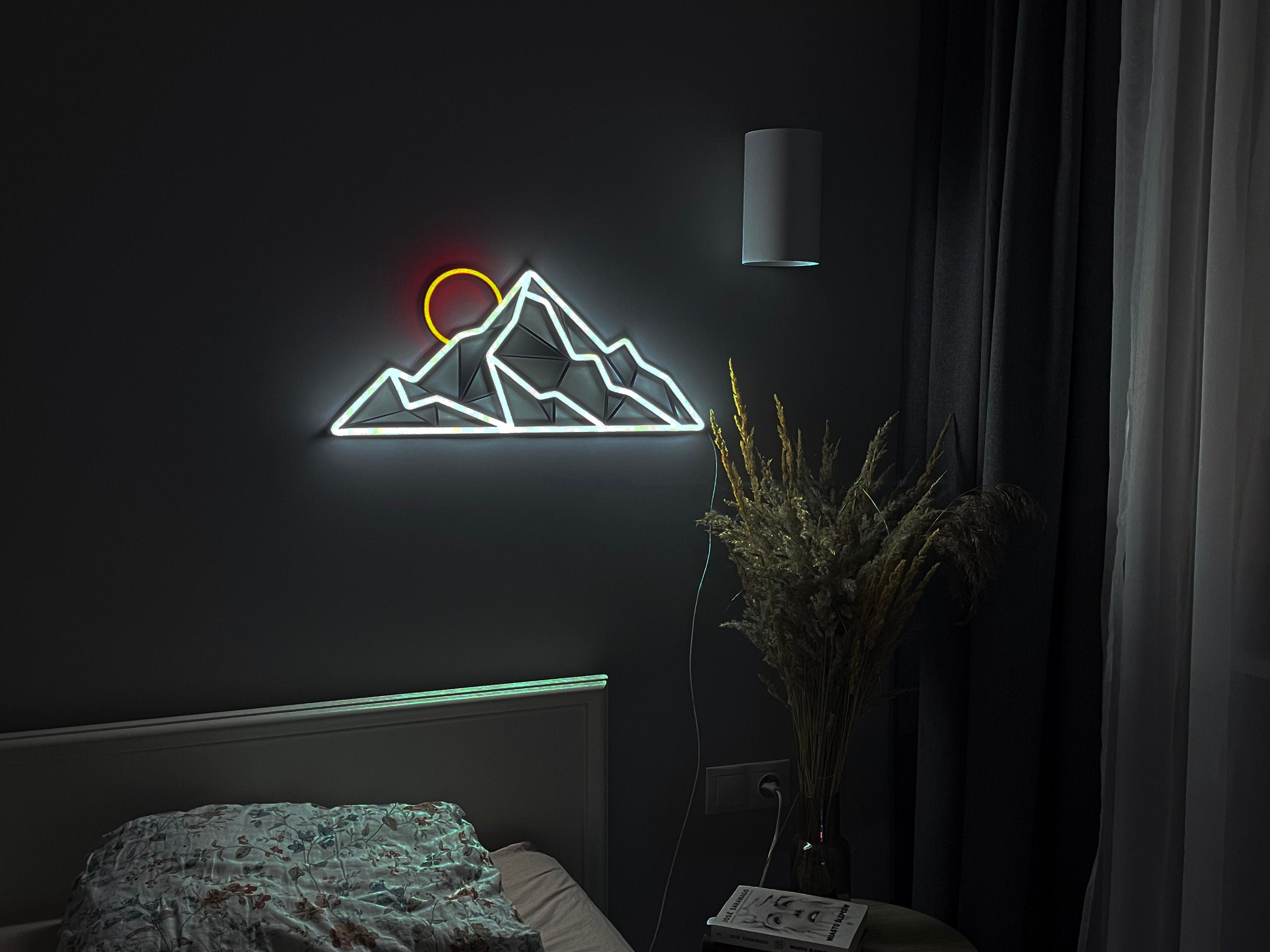 Mountain sunset neon sign - Neonon