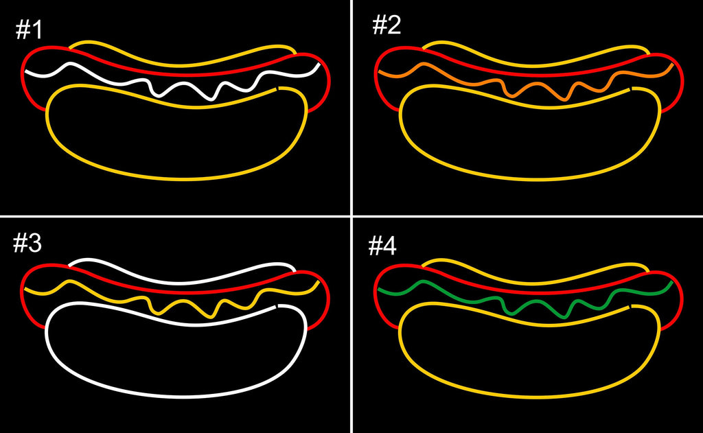 Bar sign hot dog - Neonon