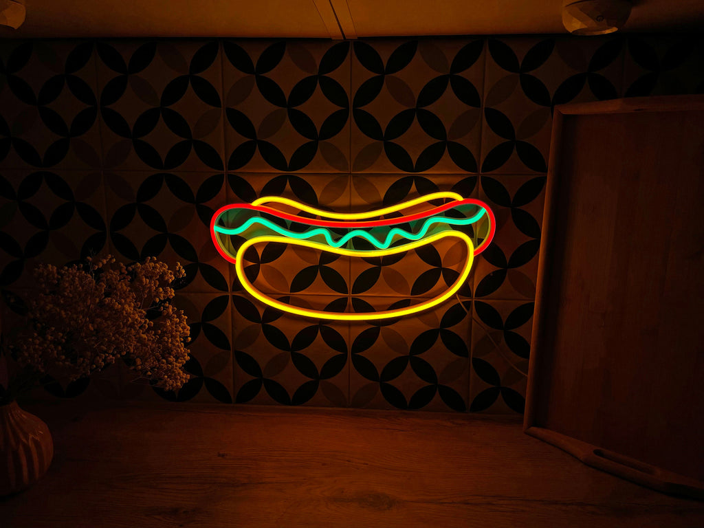 Bar sign hot dog - Neonon