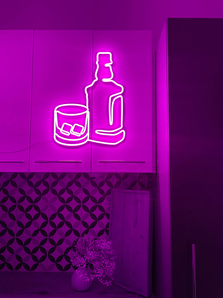 Jack Daniels whisky bootle neon sign - Neonon