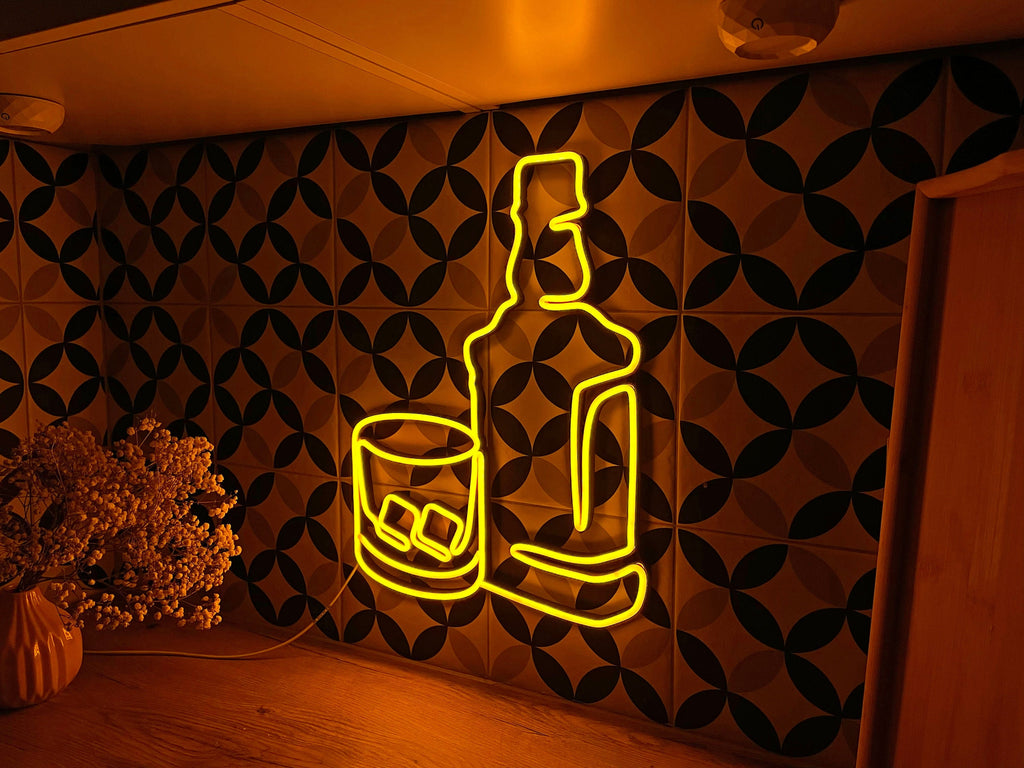 Jack Daniels whisky bootle neon sign - Neonon