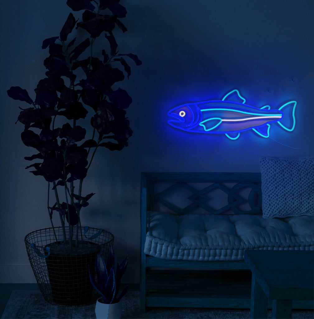 Salmon fish neon sign - Neonon