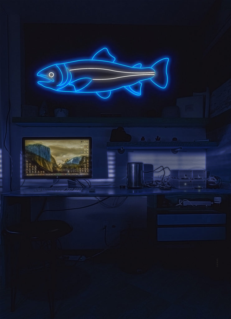 Salmon fish neon sign - Neonon