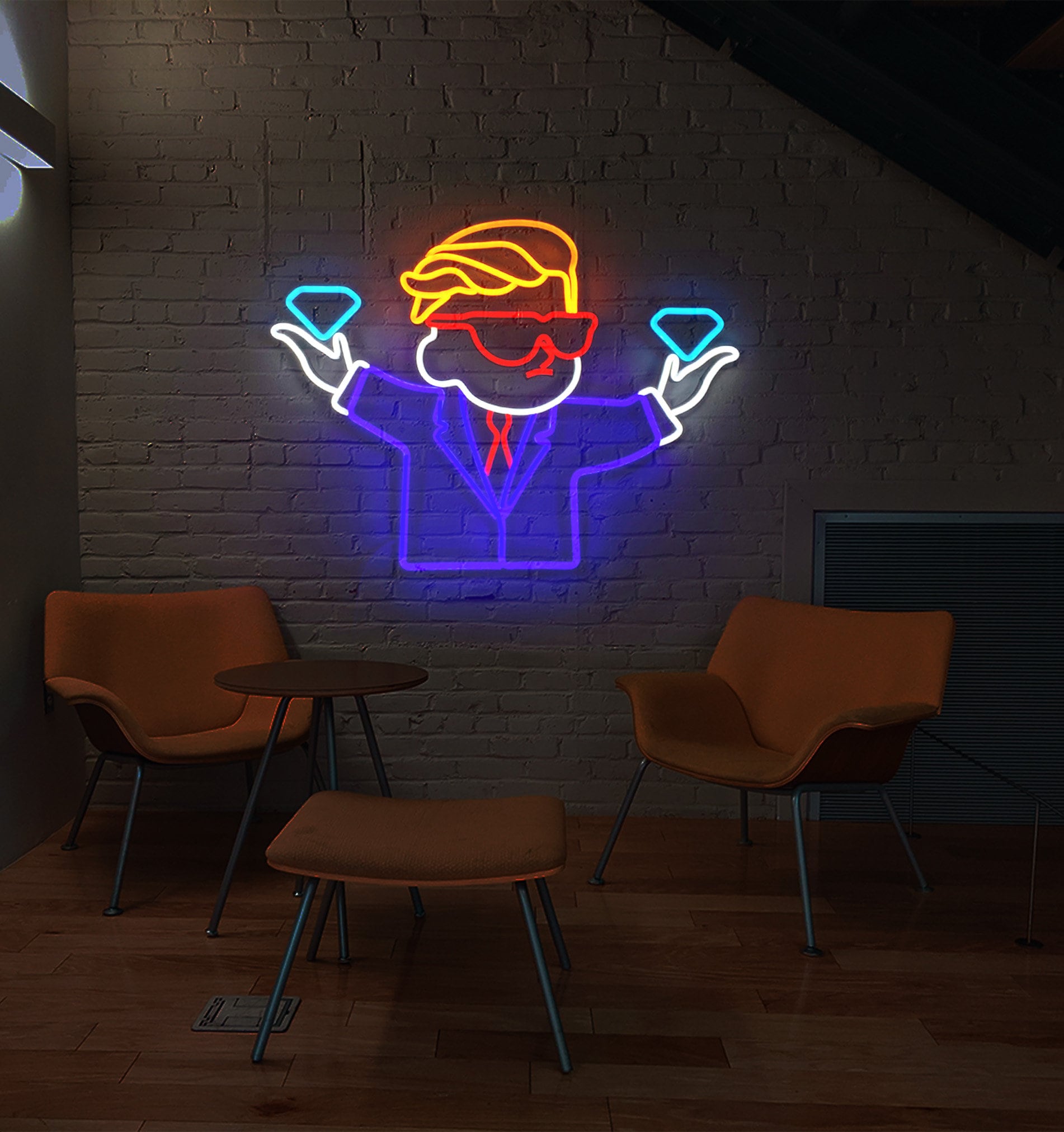 Diamond hands neon sign - Neonon