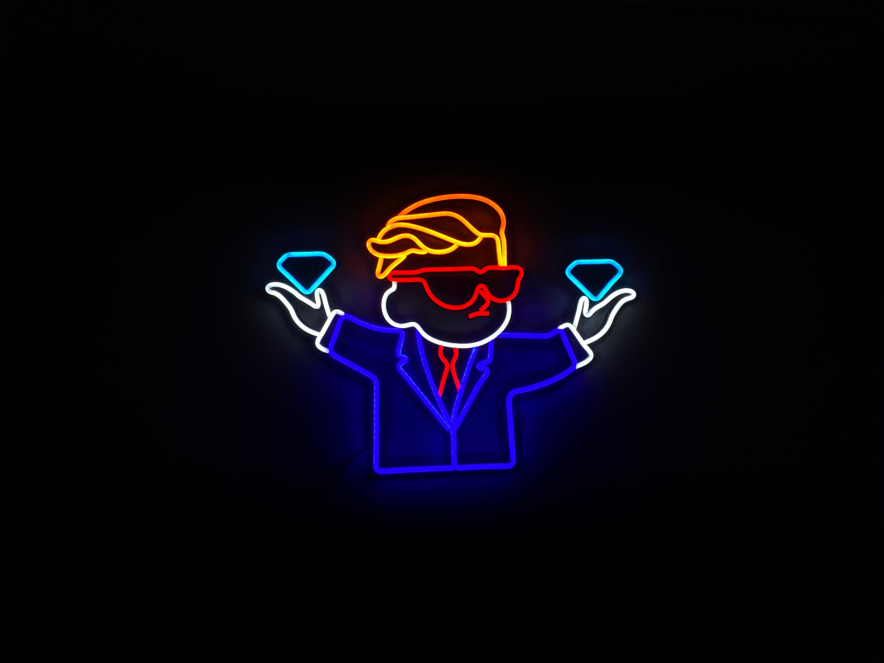 Diamond hands neon sign - Neonon