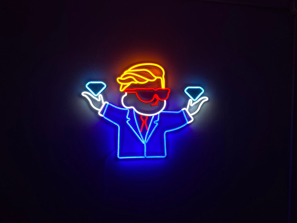 Diamond hands neon sign - Neonon