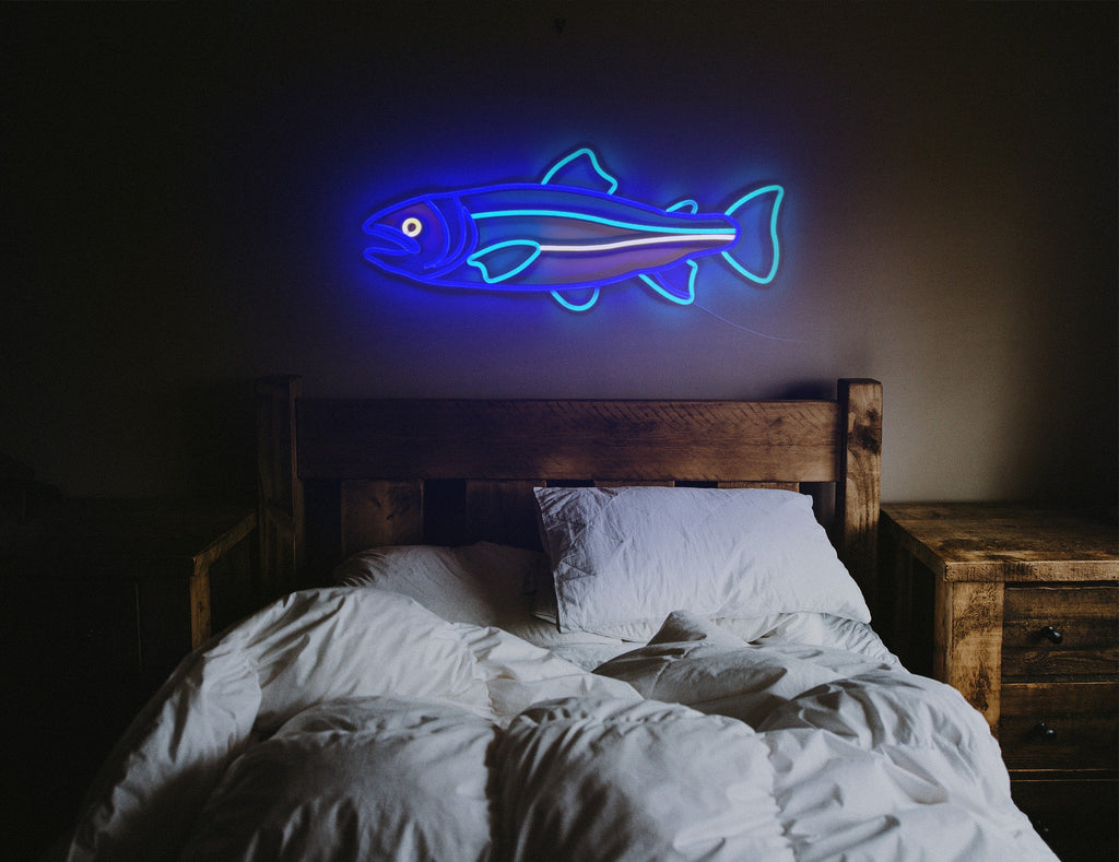 Salmon fish neon sign - Neonon