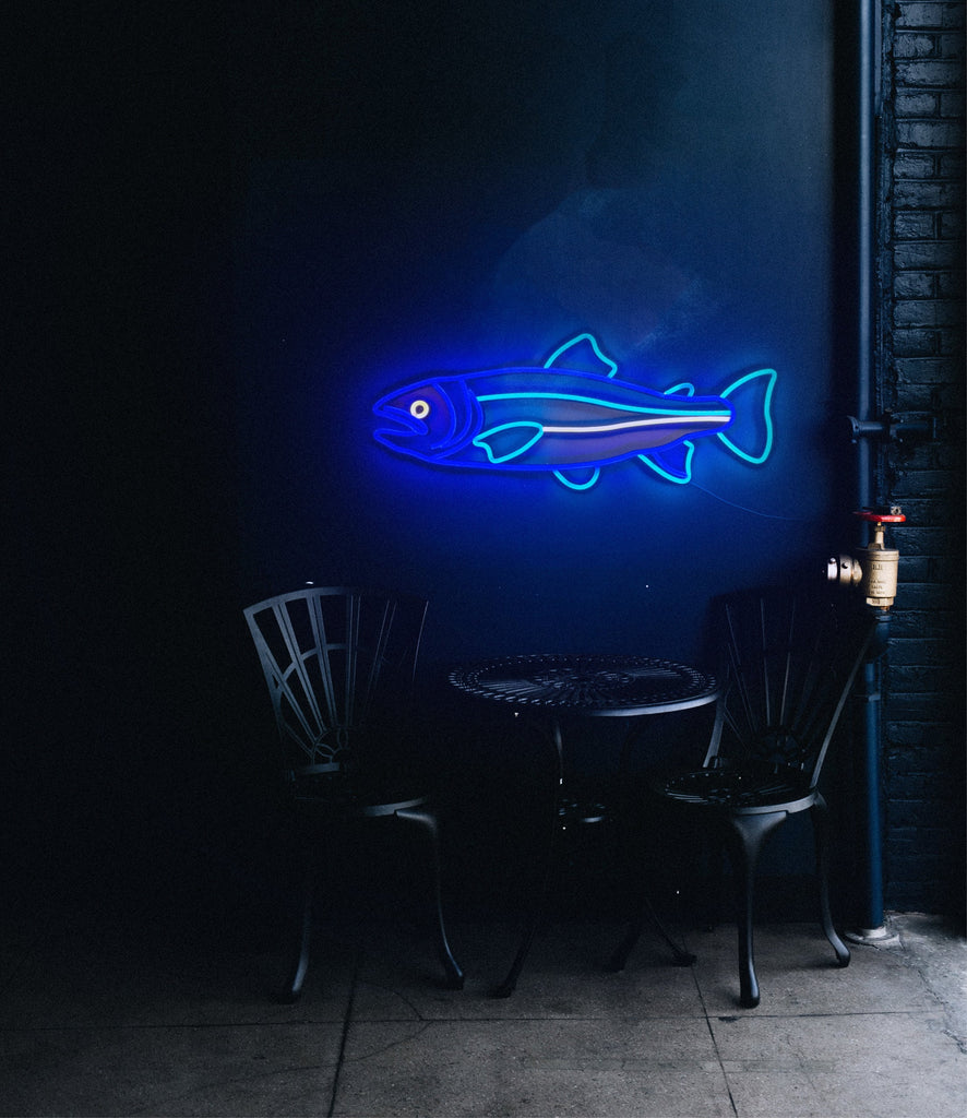 Salmon fish neon sign - Neonon