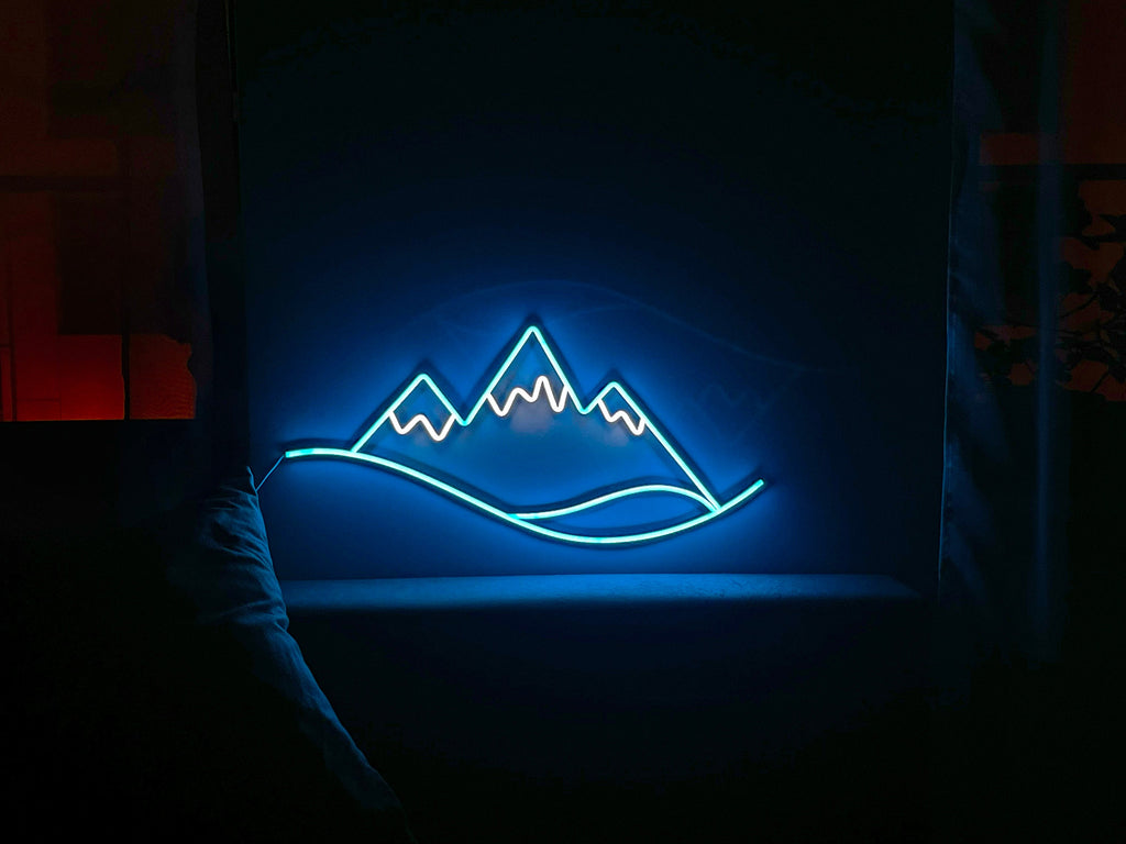 Mountain wall art landscape neon sign - Neonon