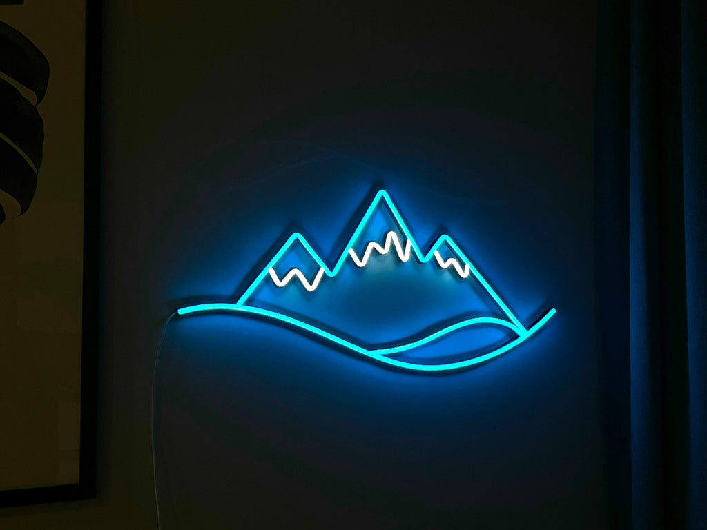 Mountain wall art landscape neon sign - Neonon