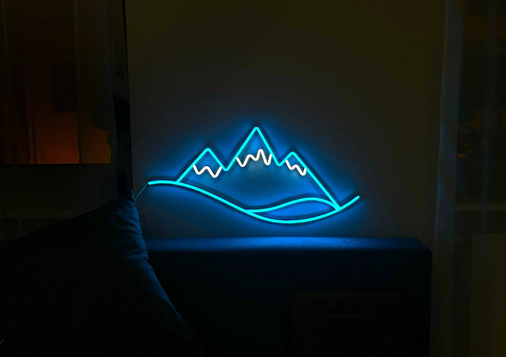 Mountain wall art landscape neon sign - Neonon