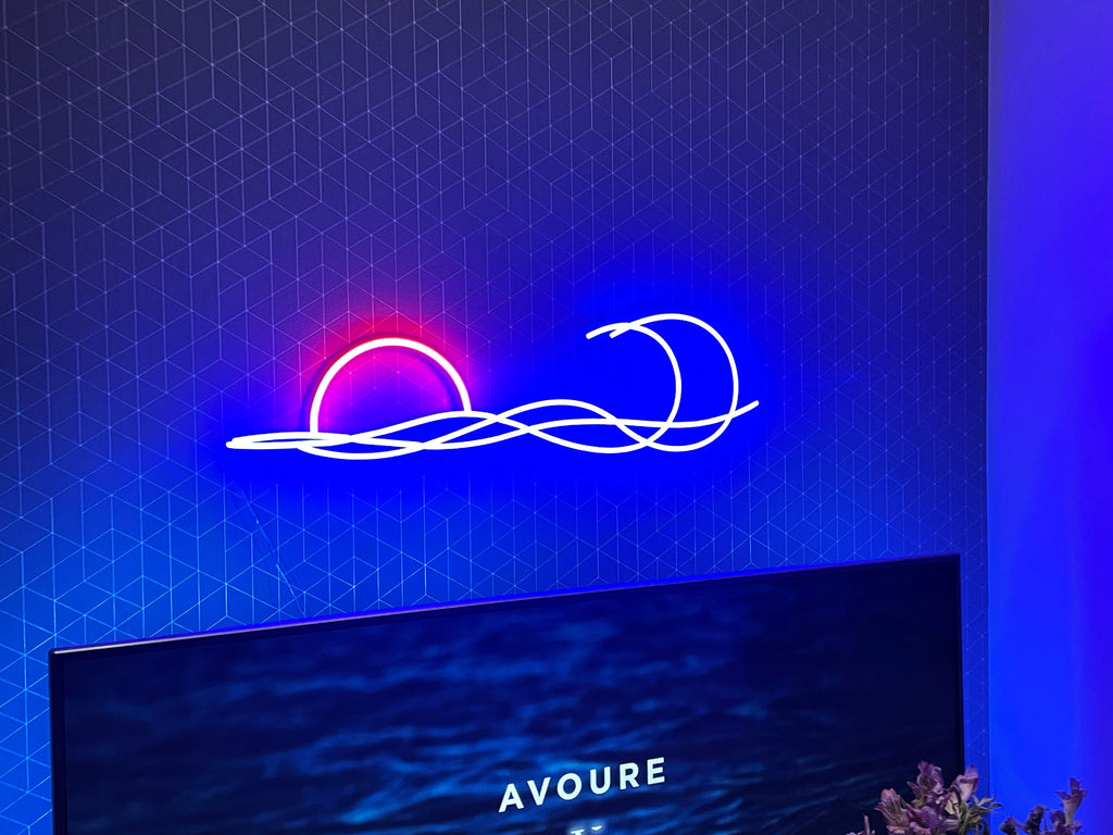 Wave decor neon sign - Neonon