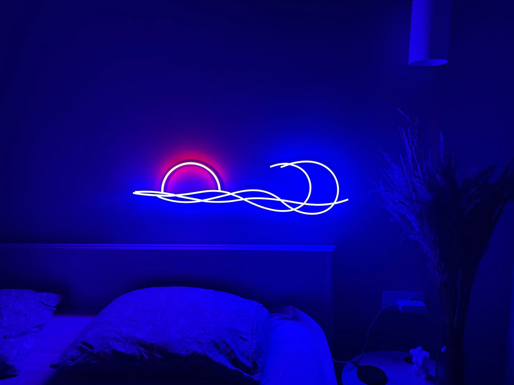 Wave decor neon sign - Neonon