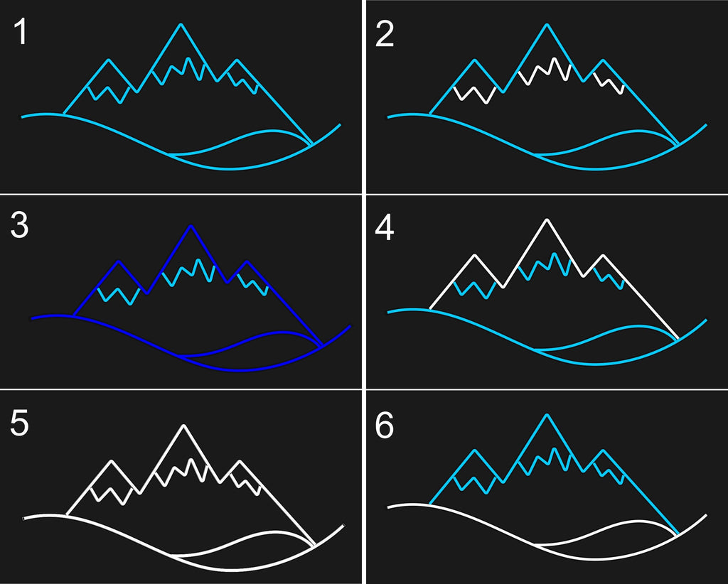 Mountain wall art landscape neon sign - Neonon