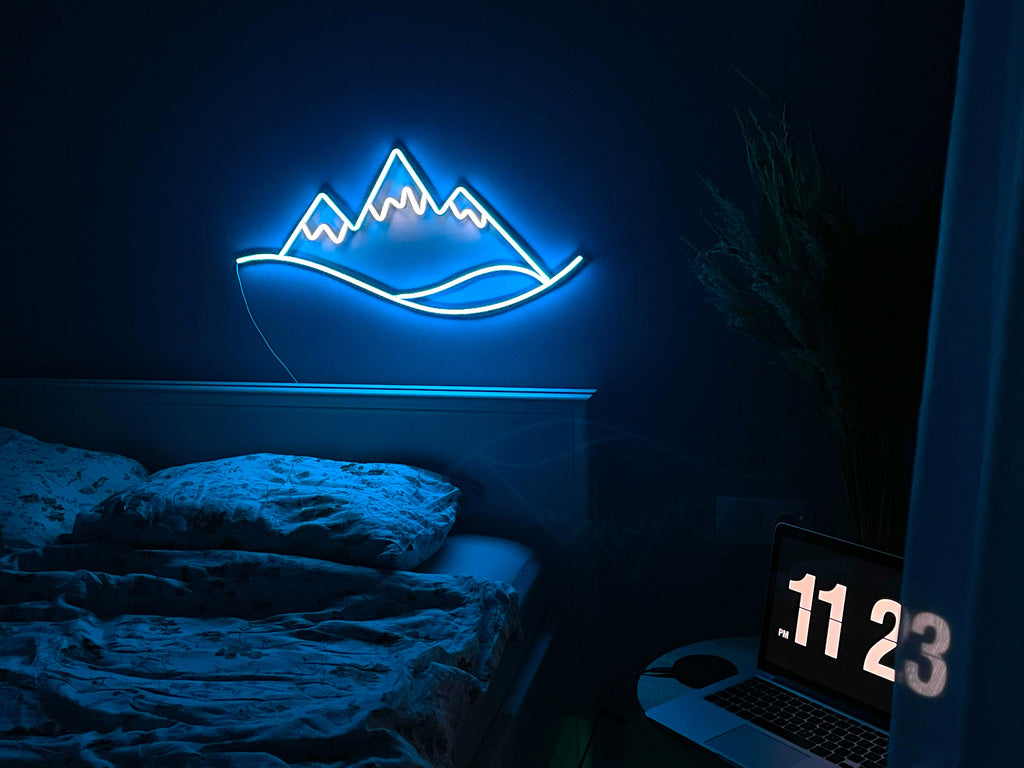 Mountain wall art landscape neon sign - Neonon