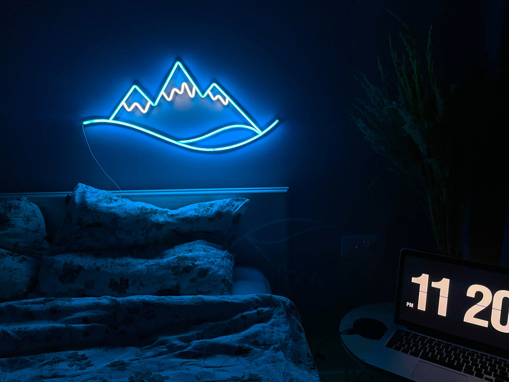 Mountain wall art landscape neon sign - Neonon