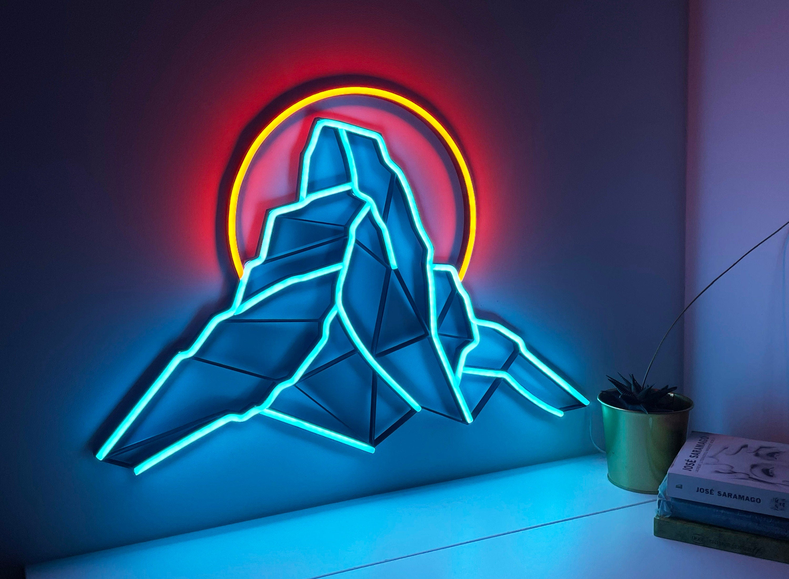 Mountain montehorn neon sign - Neonon