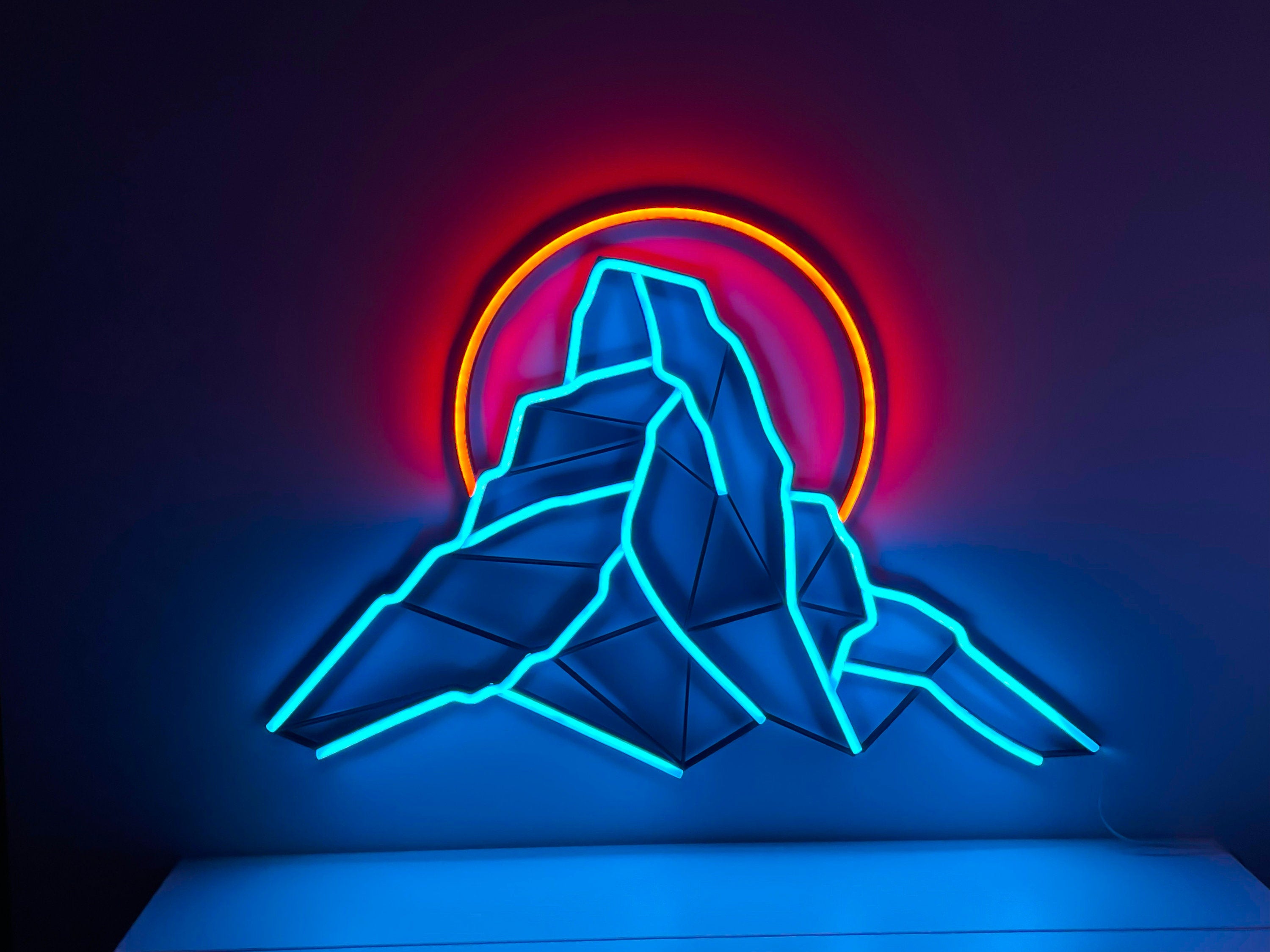 Mountain montehorn neon sign - Neonon