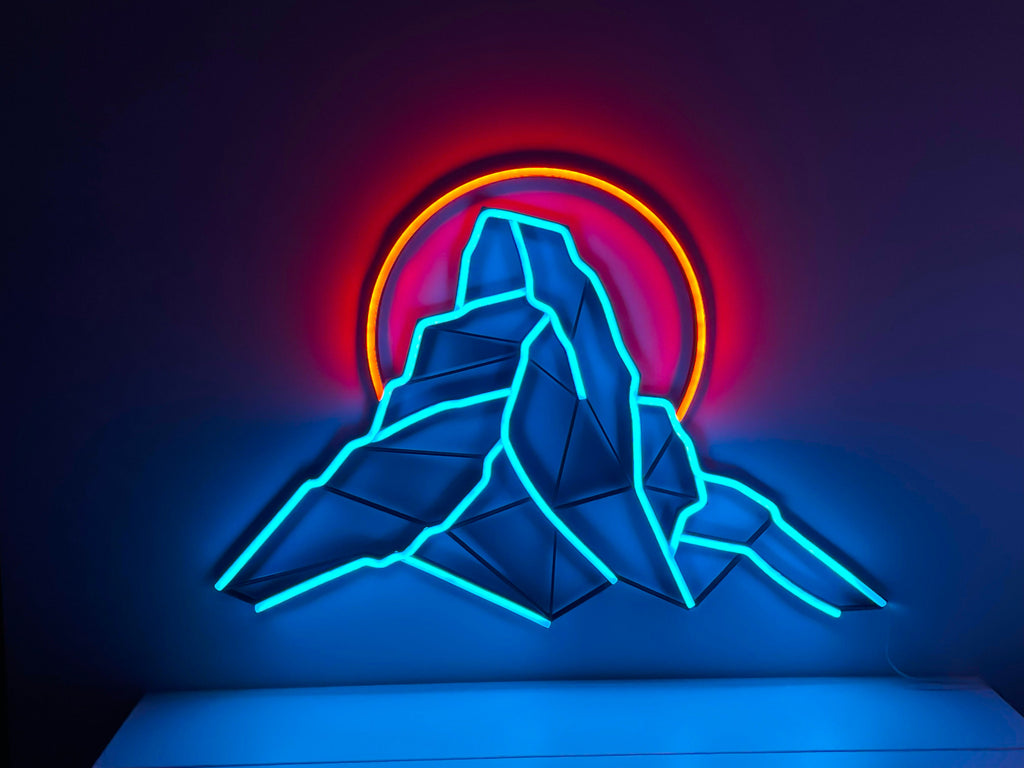 Mountain montehorn neon sign - Neonon