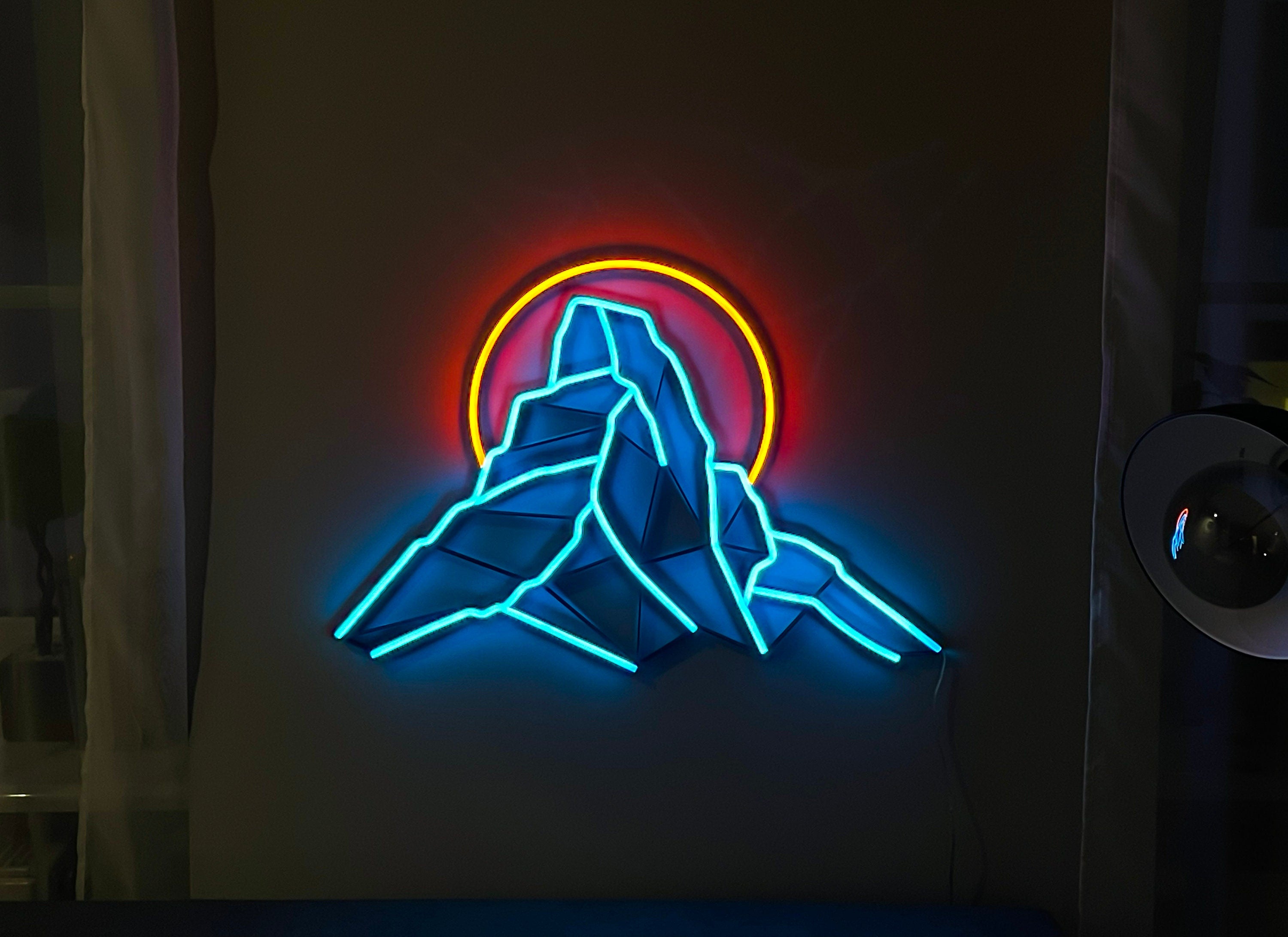 Mountain montehorn neon sign - Neonon