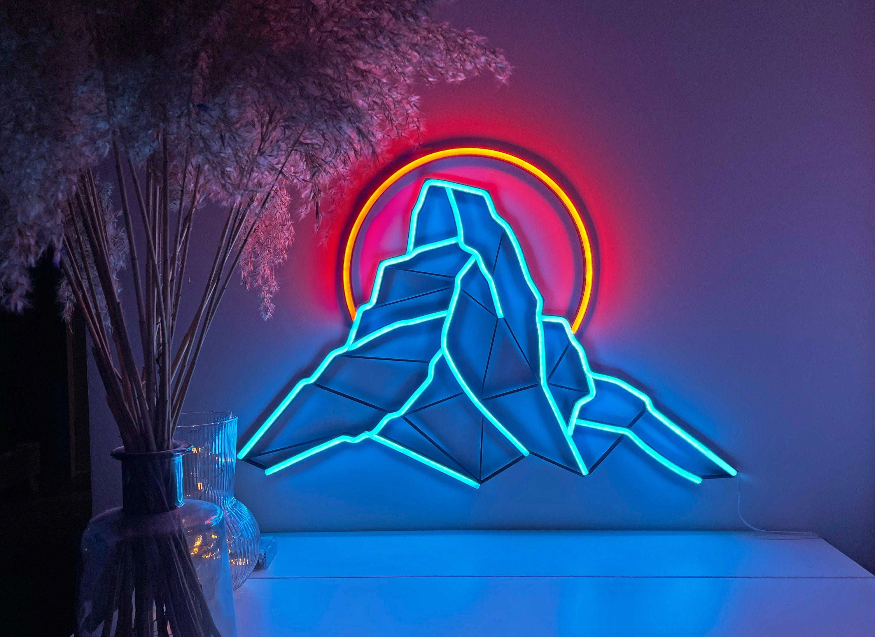 Mountain montehorn neon sign - Neonon