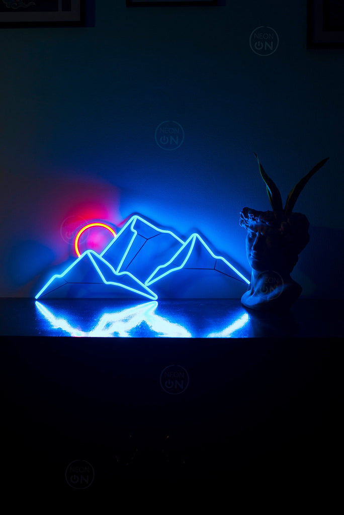 mountain neon sign bedroom - Neonon