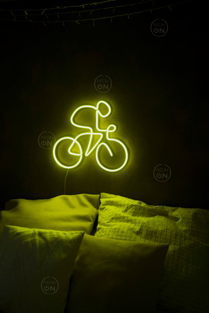 Bicyclist neon sign - Neonon