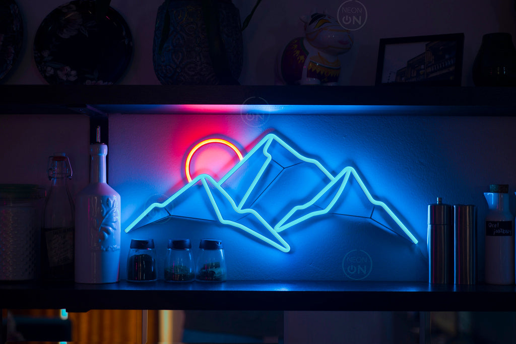 mountain neon sign bedroom - Neonon