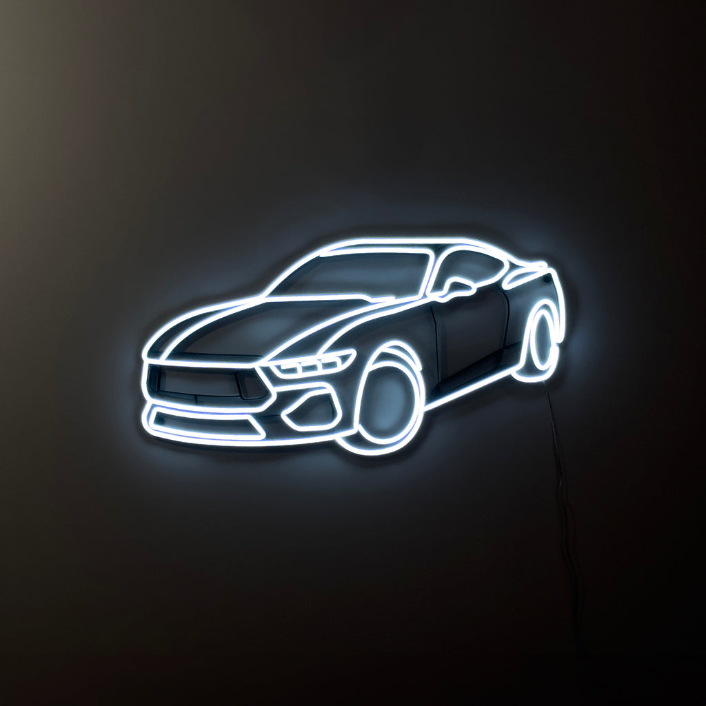 mustang neon sign wall art car neon bedroom garage wall decor car art wall decor, mustang neon wall decor, car sign gift car led