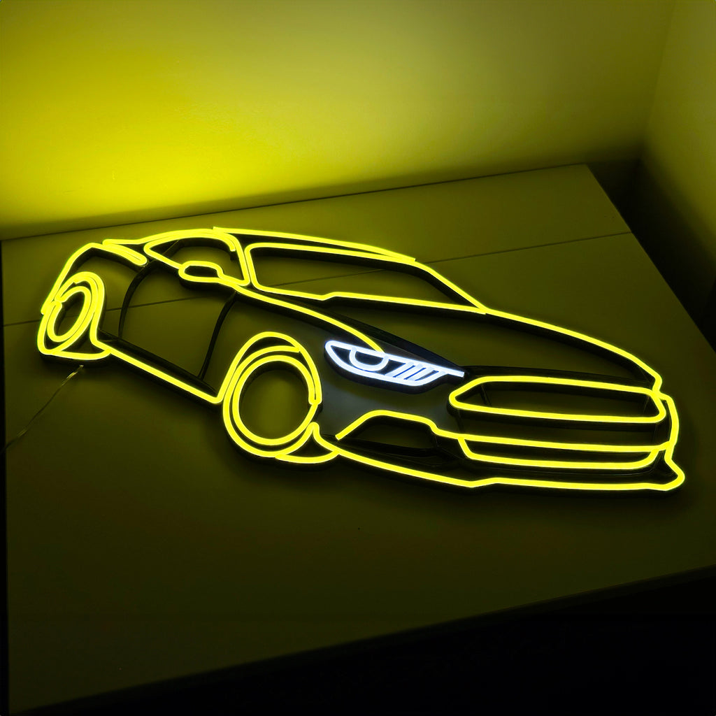 mustang neon sign wall art car neon bedroom garage wall decor car art wall decor, mustang neon wall decor, car sign gift car led